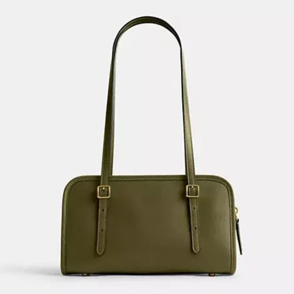 NWT ✅ Coach SWING Bag Glovetanned CM565 in Olive / Gold ⭐ NWT - Picture 5 of 16